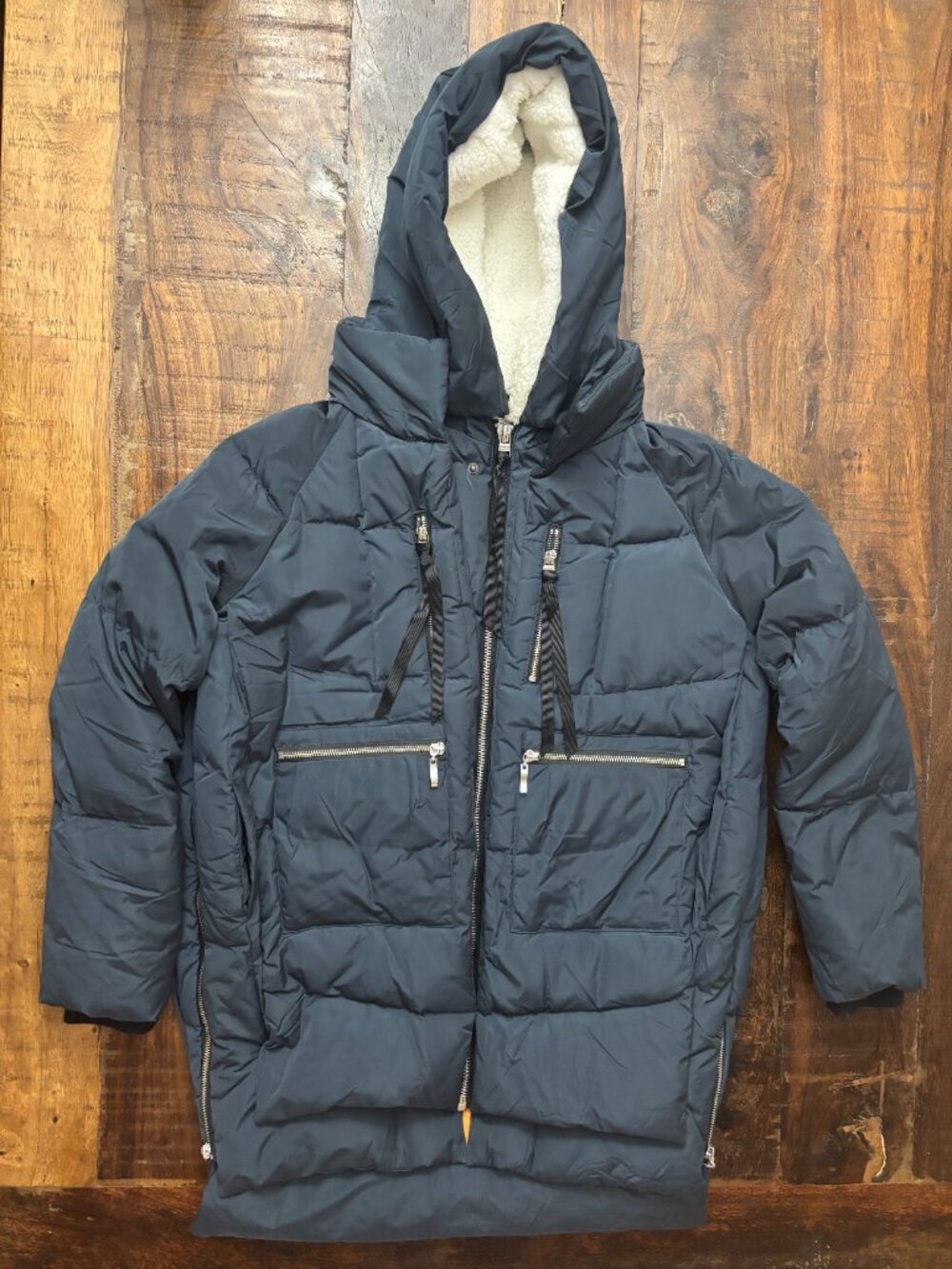 Orolay 092 Thickened Down Jacket Medium Blue Gray Amazon Coat Parka EUC